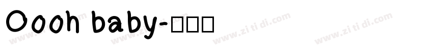Oooh baby字体转换